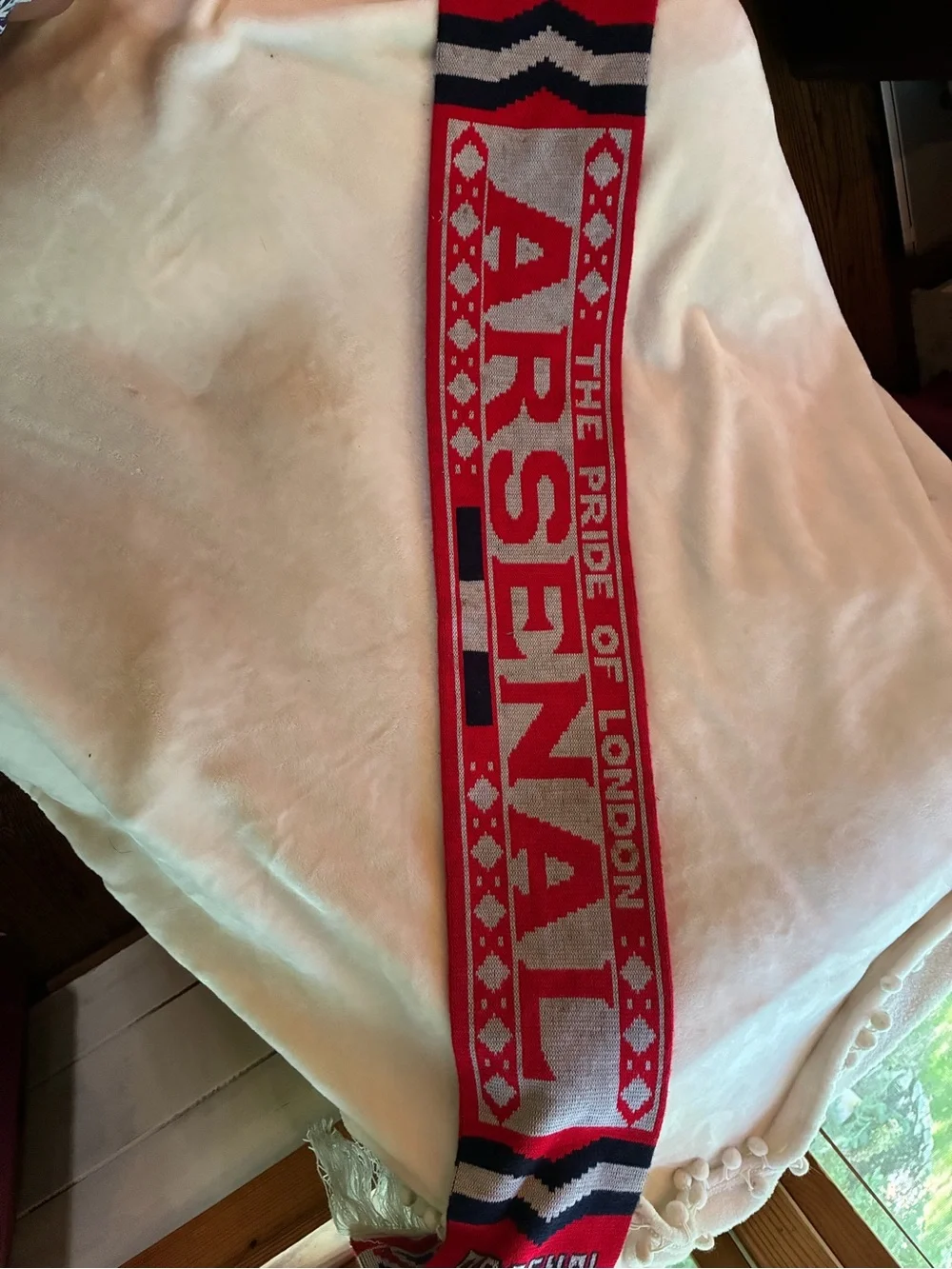 Arsenal Official Red and White Football Supporter Scarf
